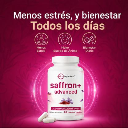 Saffron+ Advanced / Suplemento para mejorar el ánimo . estrés