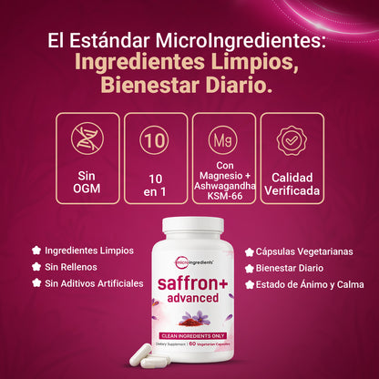 Saffron+ Advanced / Suplemento para mejorar el ánimo . estrés